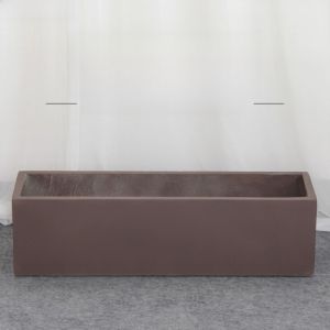 Nordic Style Rectangular Cement Flower Pot Magnesium Clay Plant Box Large Size Green Plant Cabinet for Living Room Balcony Outdoor