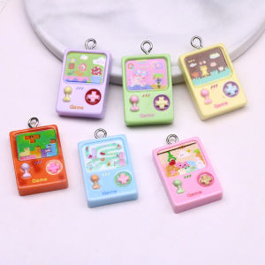 Childrens Resin Simulation Game Machine Pendant Earrings Necklace Hair Accessory Key Chain DIY Jewelry Accessories