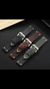 18mm 20mm 22mm 24mm 26mm Vintage Genuine Leather Watch Band for Panerai for Omega Bracelet Stitching Cowhide Universal Men Strap
