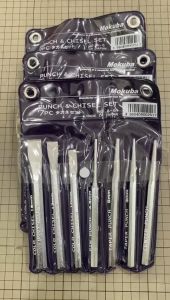 MOKUBA 7-PCS PUNCH & CHISEL SET NO.A-6 Made In Japan