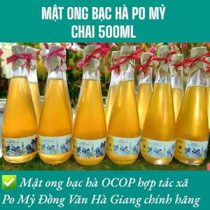 MẬT ONG BẠC HÀ PO MỶ OCOP HÀ GIANG 1 LÍT MẬT ONG BẠC HÀ NGUYÊN CHẤT ĐẶC SẢN CAO NGUYÊN ĐÁ