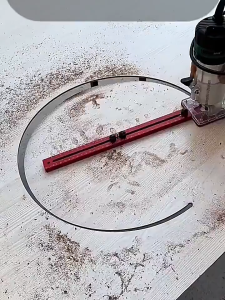 Router Circle Cutting Jig Router Milling Groove Bracket-Cabinet Jig Automatic Center Punch-Router Milling Groove Bracket Router Circle jig...
