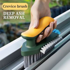 4 In 1 Window Cleaning Brush Windows Slot Cleaner Brush Floor Seam Brush Scraping Brush Corner Crevice Toilet Cleaning Brush