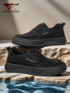 SEPTWOLVES | Lightweight Soft-Soled Retro Casual Leather Shoes