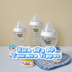 Bình Sữa PP Ty Siêu Mềm Tự Nhiên Tommee Tippee 150ml 260ml 340ml Cho Bé Từ Sơ Sinh
