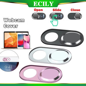 ECILY 1/3PCS Metal Camera Privacy Protection Cover Ultra Thin Anti-Peeping WebCam Slider Len Caps For Mobile Phone Tablets PC Laptops