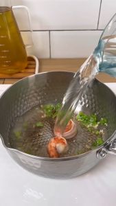 Asta Panci Mie Rebus Sauce Pan Noodle Pot Stainless 18 cm Free Sumpit Korea