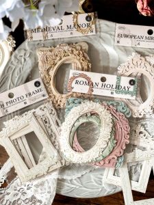 Romantic Encounter Embossed Hollow out Vintage Frame Collage Card European Style Irregular Photo Frame Scrapbooking DIY Decoration Material