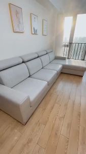 Pure Color Sofa Cushion Cover 1/2/3/4 Seater Size Sofa Set Cover Corn Fleece Elastic Half Pack Sofa cushion Cover Room Decor Stretch Sofa Slipcover