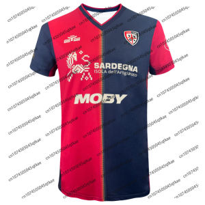 Cagliari Calcio Third 25/26 Football Jersey Summer Man Women Sport Comfort Breathable Sport Tee Oversized 3D Fashion Clothes