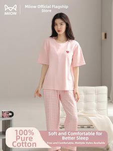 MiiOW | Cotton Short Sleeve Thin Sleepwear with Padding