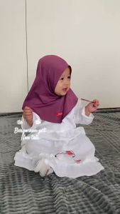 hijab Instan Anak Iqala Jersey Non Tali Kerudung Bayi Newborn Jilbab Bayi Bergo Bayi Newborn Premium