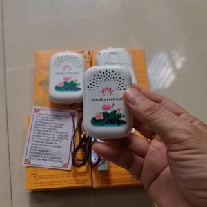 Máy niệm Phật mini hoa sen hình chữ nhật