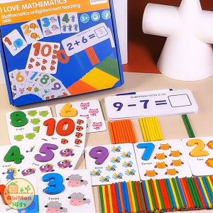 Bộ Giáo Cụ Học Toán Cho Bé | Que Tính Số Thẻ Cộng Trừ Và Bút Dạ Giúp Bé Làm Quen Toán Học Dễ Hiểu Ngay Tại Nhà