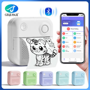 Máy In Nhiệt Di Động GZQIANJI D3 Máy Dán Nhãn Mini Dùng Cho Gia Đình In Ảnh & Khắc Lỗi Giao Diện TYPE-C Kết Nối Không Dây