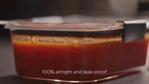 Rubbermaid Brilliance 2 compartment Airtight Food Container Set | Meal Prep Lunchbox BPA Free