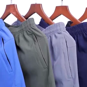 Quần đùi nam thể thao mặc nhà ống rộng vải gió dù thoải mái thoáng nhẹ QĐ2