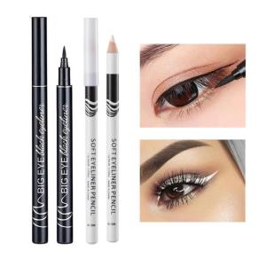 Long-Lasting Black Eyeliner Pencils -Waterproof Sweatproof and Smudge-Proof with Easy Twist Eyeliner Pencils 1pc