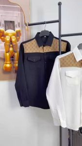 Áo sơ mi nam dài tay phối loang in họa tiết chữ sang trọng chất vải đũi cao cấp chống nhăn xù mẫu mới giá rẻ 3 màu