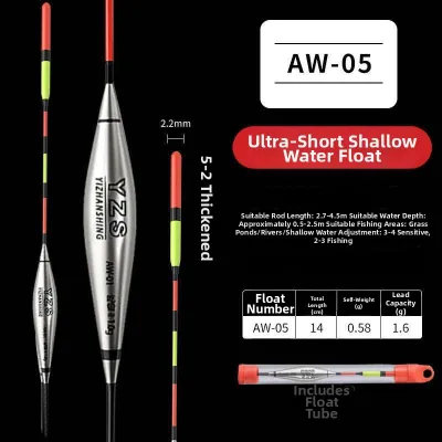 BAIXITANG | High Sensitivity Short Float Bright Thick Floating Fishing Float
