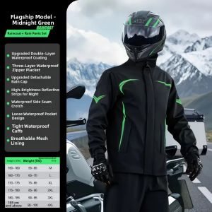 TAODUN | Rain-Resistant Rider Jacket Set