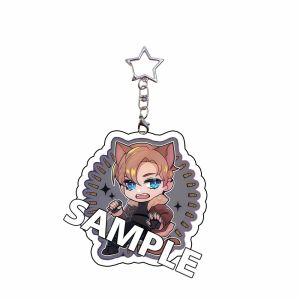 Bandai | For RE Billy Chris Leon Rebecca Ada Jill Acrylic KeyChain Game Peripheral Custom Backpack Pendant Creativity Festival Gift