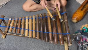 Calung Renteng Bambu 1set 14 Nada: Alat Musik Tradisional Indonesia