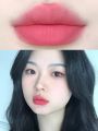 Mauve Pink Lipstick Matte Olive Skin Candy Color Tulip Pink Lip Glaze Korean Fashion Long-lasting Color Boost Non-smudge. 