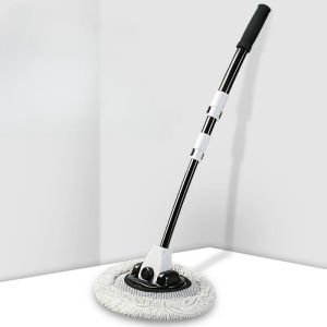 HELLOLEIBOO | Car Wash Brush Car Cleaning Brush Telescoping Long Handle Mop Soft Hair Chenille Broom Universal Window Wash Auto Accessories