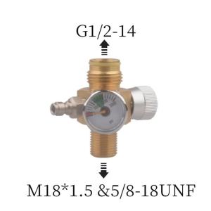 HPA Station Gas Cylinder Refill Filling Adapter On-Off Valve Air Tank Connector CO2 Scuba Soft Accesories For Diving Aquarium