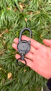 Anti-theft Metal Easy-to-pull Buckle Rope Elastic Anti Lost Belt Buckle Outdoor Backpack