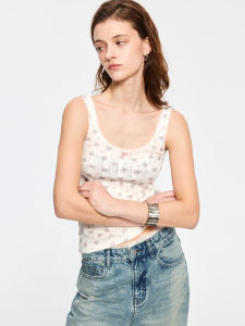 ULD | Cotton Floral Lace Fitted Camisole