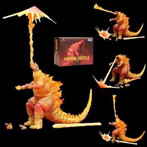 Premium Edition 2019SHM Red Lotus Godzilla Hand-Made Movie Dinosaur Nuclear Monster Movable Toy Model Ornaments