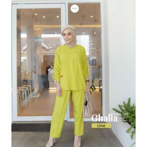 Ghalia One Set ✅ Dinda Mulia ( READY STOK SIAP KIRIM)