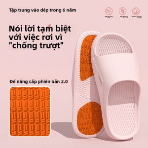MONLEYTA | Dép đi trong nhà chống trượt cho bà bầu cỡ lớn Dép đi trong nhà phòng tắm âm thanh nhẹ cho phụ nữ lớn tuổi