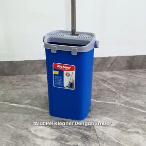 Kleaner Alat Pel 1 Set Dengan Ember Scratch Mop Pembersih Lantai GST003