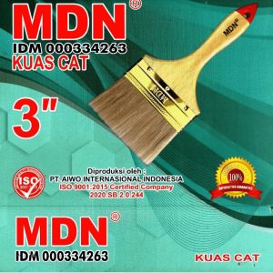Kuas Cat MDN 3" Inchi Kuas CatKuasKuas PembersihKuas MelukisKuas Pengoles