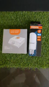 ETOS【READY STOCK】Human Infrared Sensor Switch Lamp Holder LED Bulb E27 Base Motion Detector Wall Lamp Holder - LH-100