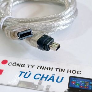 Cáp 1394 / Đầu 6 Pin ra 4 Pin (Cáp 1394 Firewire 600 ra Firewire 400) Cáp dài 1.5M