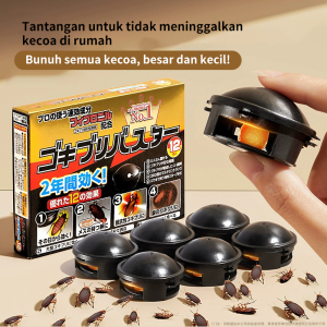 Japanese cockroach bait-Pembasmi Kecoak-Perangkap Kecoa-Racun Kecoa-racun kecoa ampuh-Black Cap Obat Racun Anti Kecoa-Umpan Racun Kecoa-Racun Obat Kecoa Umpan-Membunuh Kecoa-Racun pembasmi Pembunuh Kecoa-Lem Kecoa -obat anti racun kecoa