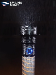 SMILING SHARK Flashlight LED Camping Torch Light Rechargeable Warm Light Camping Light Type-c 6Mode Zoom Waterproof Outdoor Hiking Camping Lighting SD8106