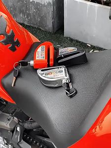 【In stockMotorcycle Alarm Lock Disc Brake Lock Anti-theft Waterproof Security Alarm Safety Siren Lock Accessories