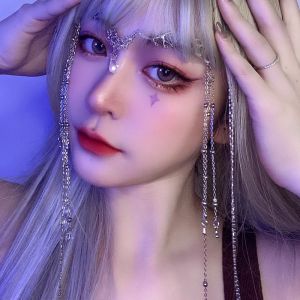 Crazy Li Yitong Same Hair Clip Pearl Butterfly Wings Tassel Side Clip Headdress Bridal Wedding Elf Hair Accessories