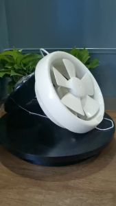 พัดลมระบายอากาศ ติดกระจก แบบดูดออก รุ่นมีฝาปิด พัดลมดูดอากาศแบบผนัง PVC ชนิดกลมขนาด 6 นิ้ว/8 นิ้ว ลมแรงและเสียงไม่ดัง