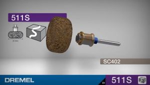 [CLEARANCE] DREMEL 511S EZ SPEEDCLIC FINISHING ABRASIVE GRIT 180 & GRIT 280