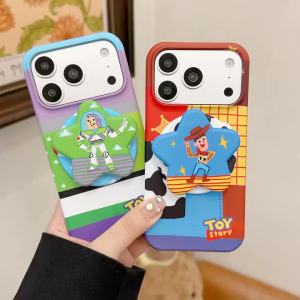 Mesuca | Ốp Điện Thoại Từ Tính Buzz Lightyear Hoạt Hình Dễ Thương Cho iPhone 13/12/11 Pro Max Magsafe Chân Đế Bảo Vệ Vỏ Nhựa Bảo Vệ
