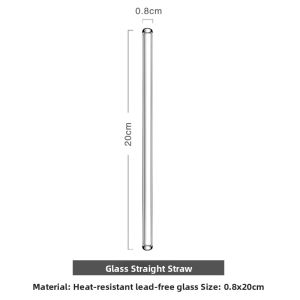 Heat Resistant Glass Straw Cup with Lid Star Beverage Cup Home Breakfast Milk Tea Juice Cup Nordic Style round Shape Clear Color