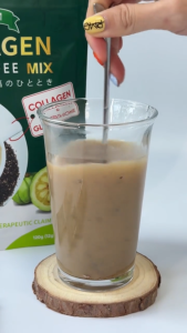 Fitgum Collagen Chia Coffee Mix - 11in1 Coffee Mix - Collagen Glutamine - Sweating Lose Weight coffee - 100% Original