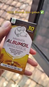 Makkata ALBUMOIL Kapsul Minyak Ikan Gabus Obat Luka Dalam Dan Luar Paling Ampuh ORIGINAL BPOM