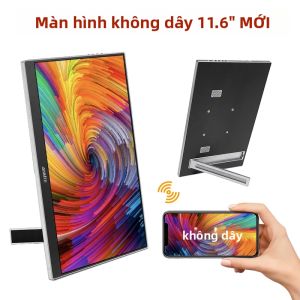 Anmite | Màn Hình Chiếu Không Dây 11.6/14/16/18.5 Inch Xoay Tự Động Màn Hình Di Động Cho Laptop Máy Tính Mac Điện Thoại Kết Nối WiFi Với Loa